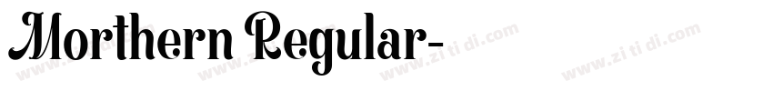 Morthern Regular字体转换
